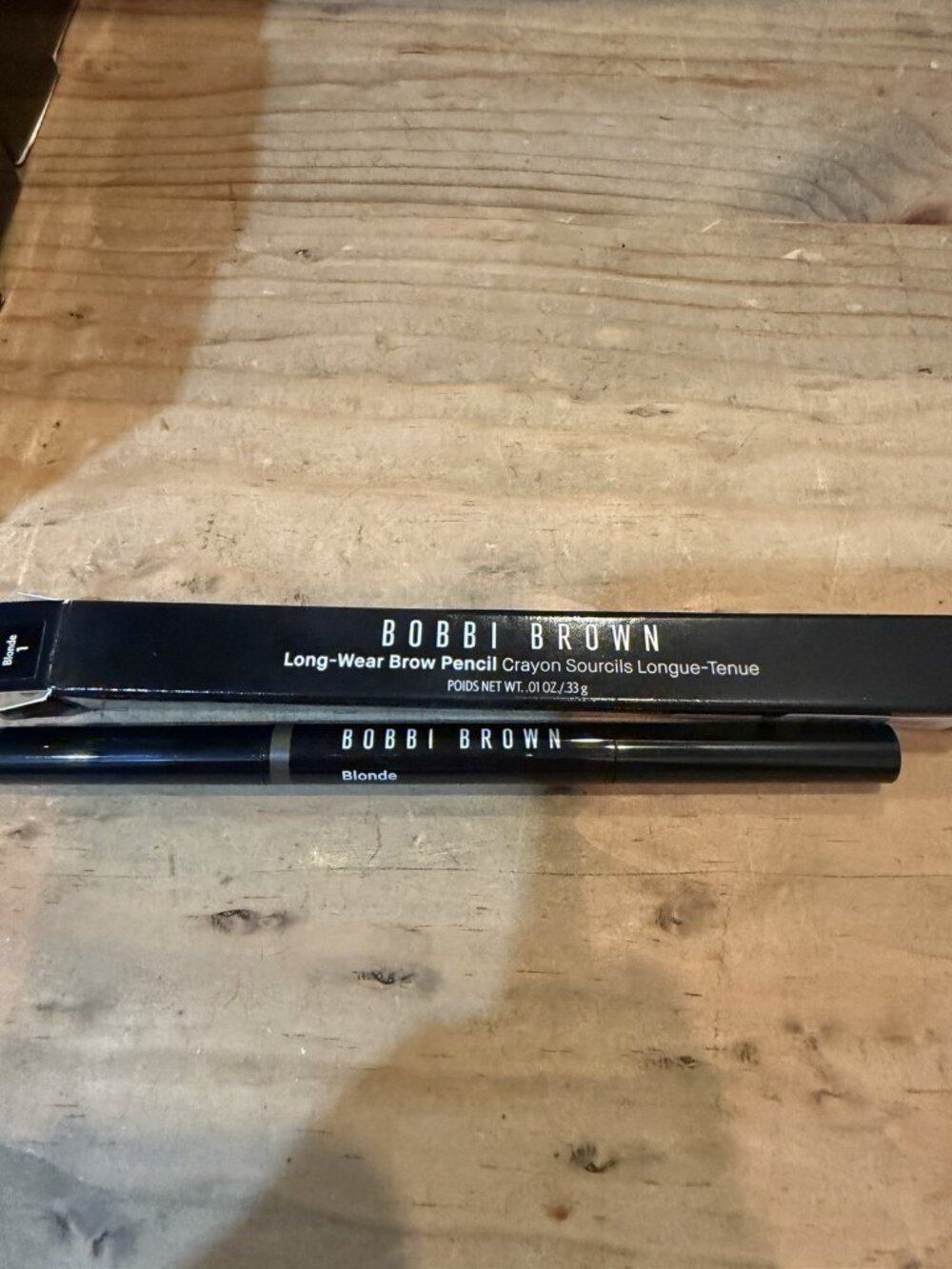 Bobbi Brown Long Wear Brow Pencil #1 Blonde 0.33g/0.01 oz New With Box